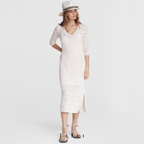 rag & bone Dresses & Skirts - Rag and bone Renee Patterned Knit Midi-Dress